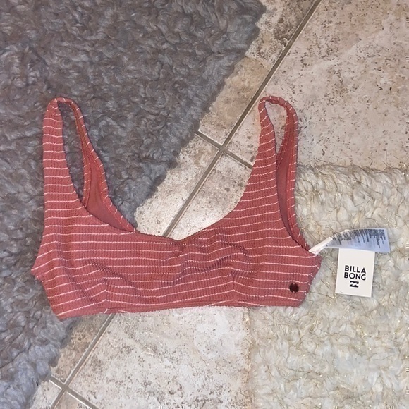 Billabong Other - Billabong || NWT Summer High Bralette {Pink & White}